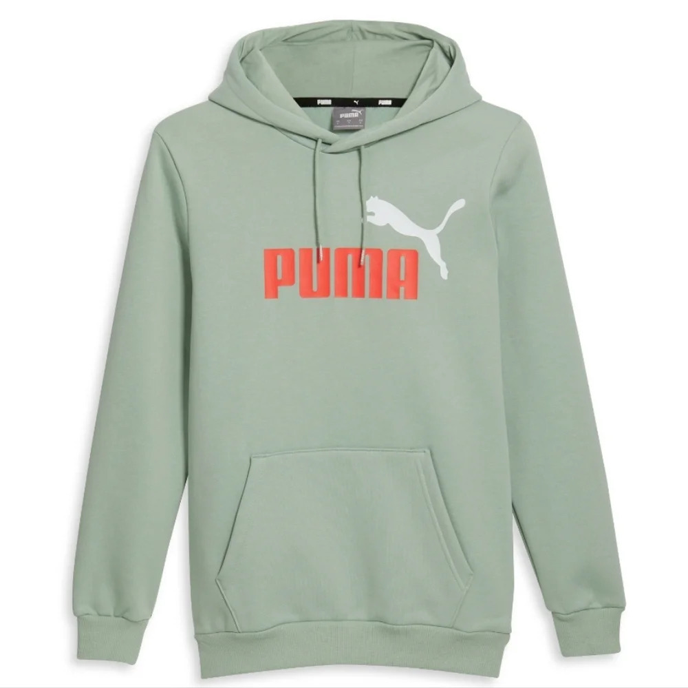 NWT Puma Men's Essentials Big Logo Cotton Hoodie Sweatshirt S
